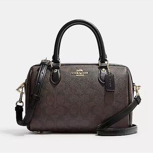 COACH Rowan Satchel In Signature Canvas NWT
